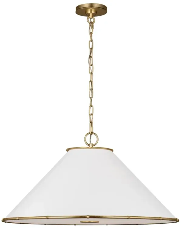 Visual Comfort Studio Aldric Updated Traditional Gild Steel 2 Light Pendant