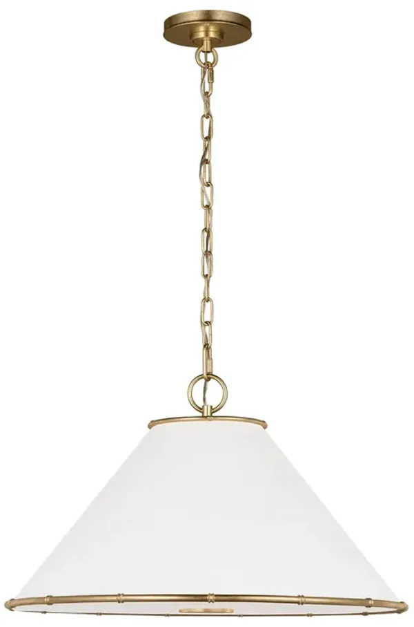 Visual Comfort Studio Aldric Updated Traditional Gild Steel 3 Light Pendant