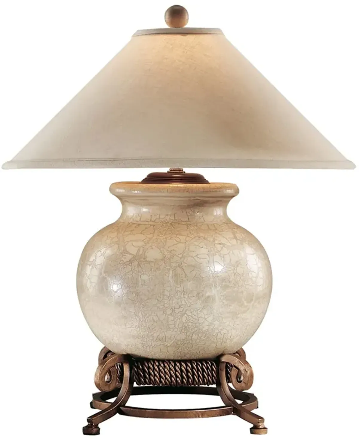 Thatcher Updated Traditional Cream Porcelain Urn Table Lamp