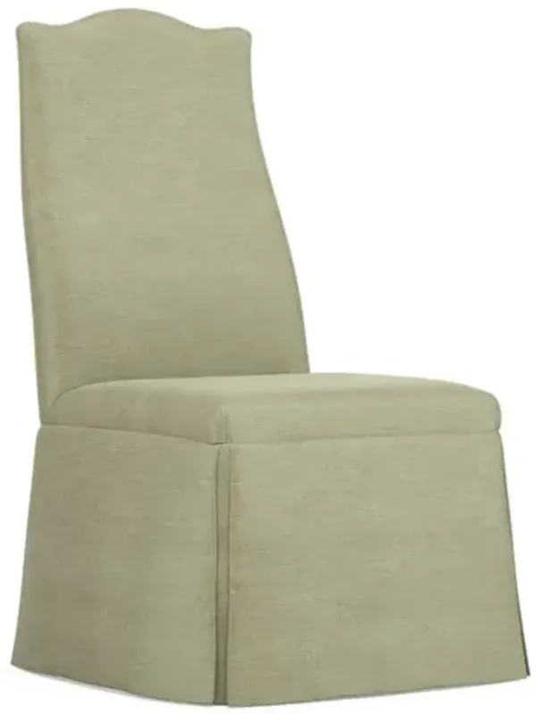 Chandler Rosemary Chenille Skirted Dining Chair