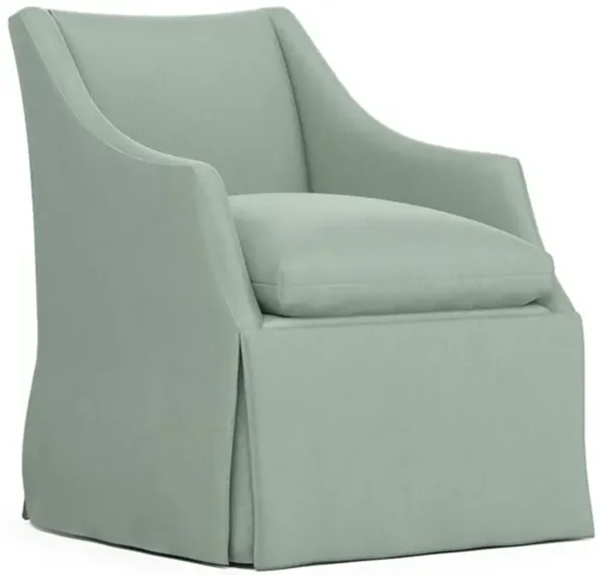 Coloney Aloe Performance Skirted Swivel Chair