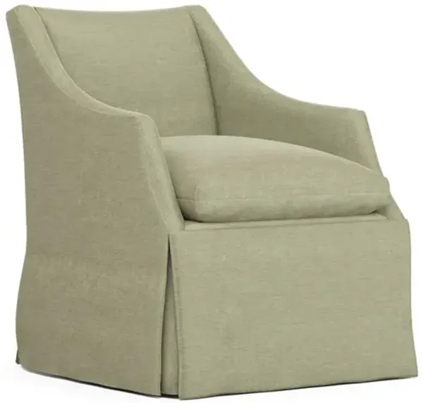 Coloney Rosemary Chenille Skirted Swivel Chair