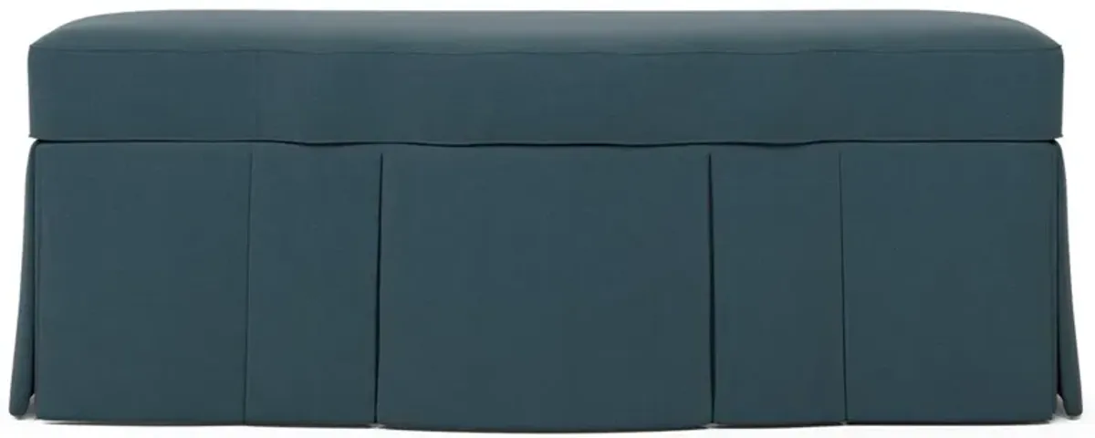 Cornell Rosemary Chenille Skirted Storage Bench