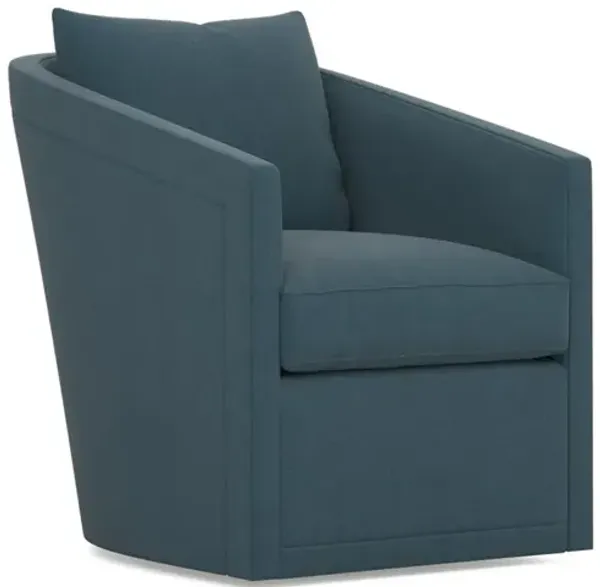 Gerard Rainstorm Performance Velvet Swivel Chair