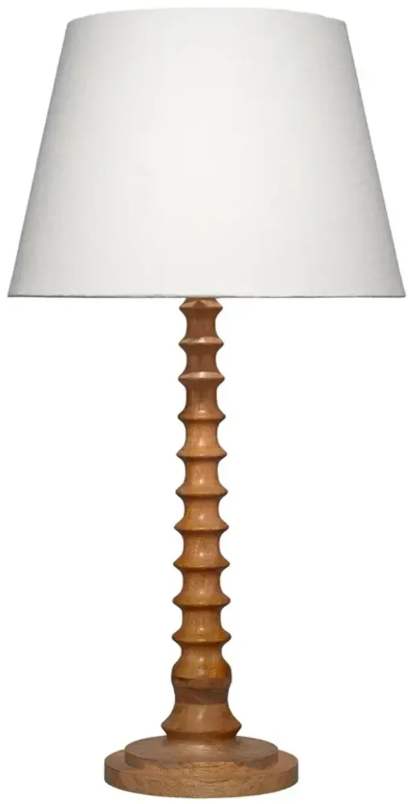 Dammara Updated Traditional Natural Mango Wood Buffet Table Lamp