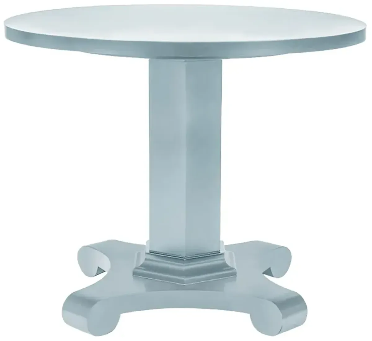 Heather French Country Light Blue Wood Round Bistro Table - 36"