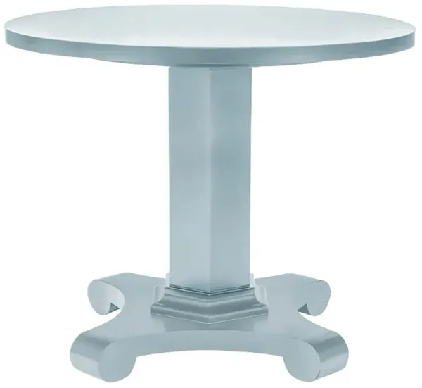 Heather French Country Light Blue Wood Round Bistro Table - 36"