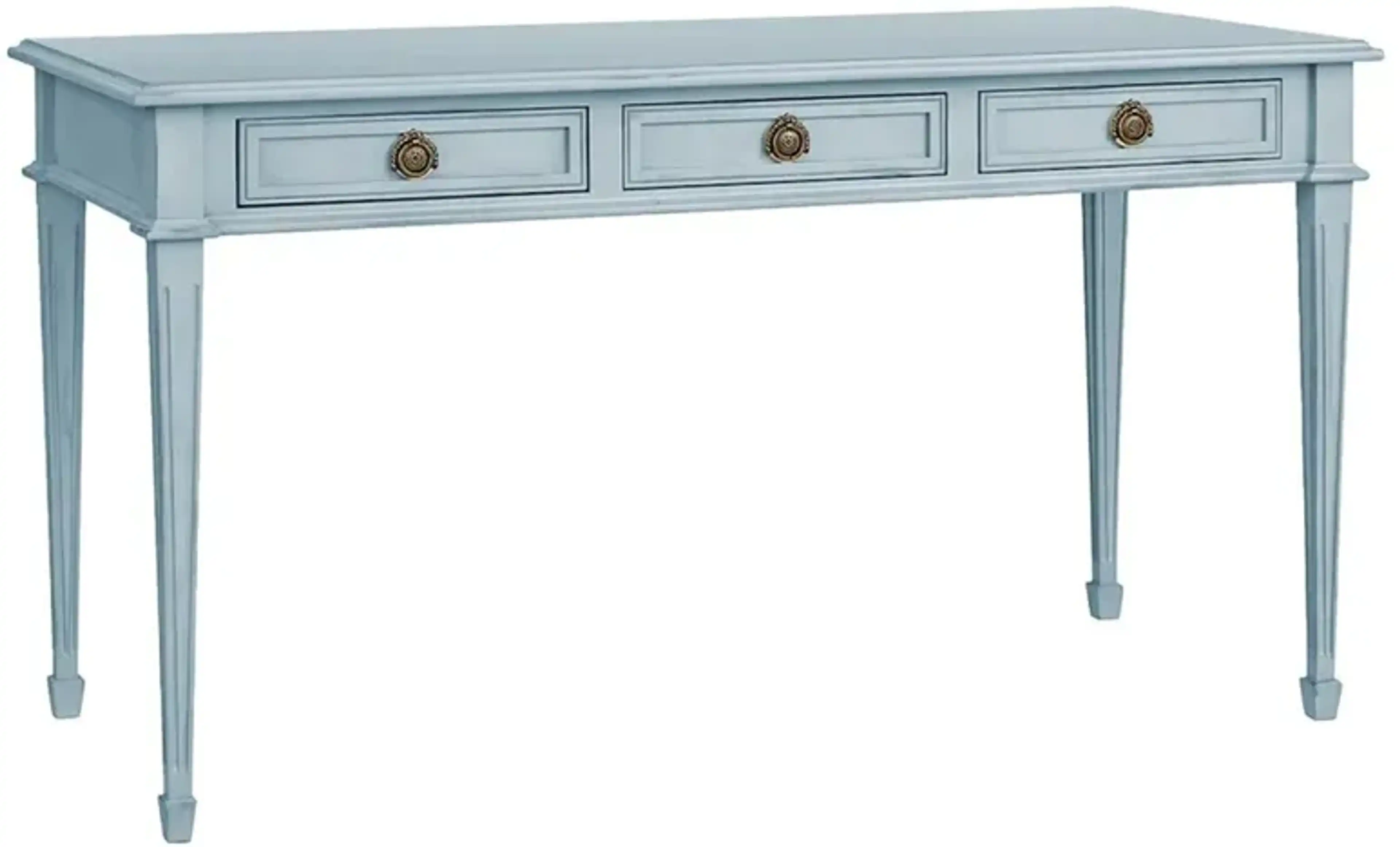 Heather French Country Light Blue Wood Writing Desk | Furniture.com