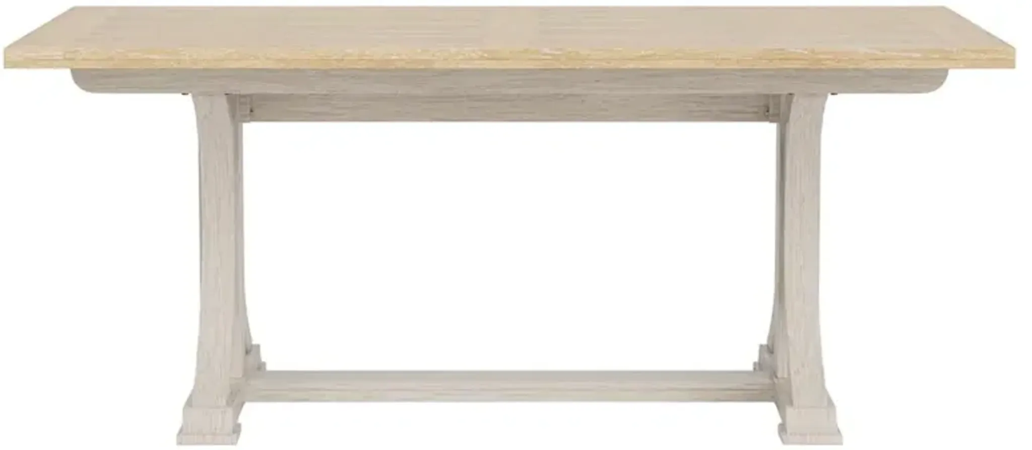 Rossa Coastal Beach Washed Oak Rectangular Extendable Dining Table - 72 ...