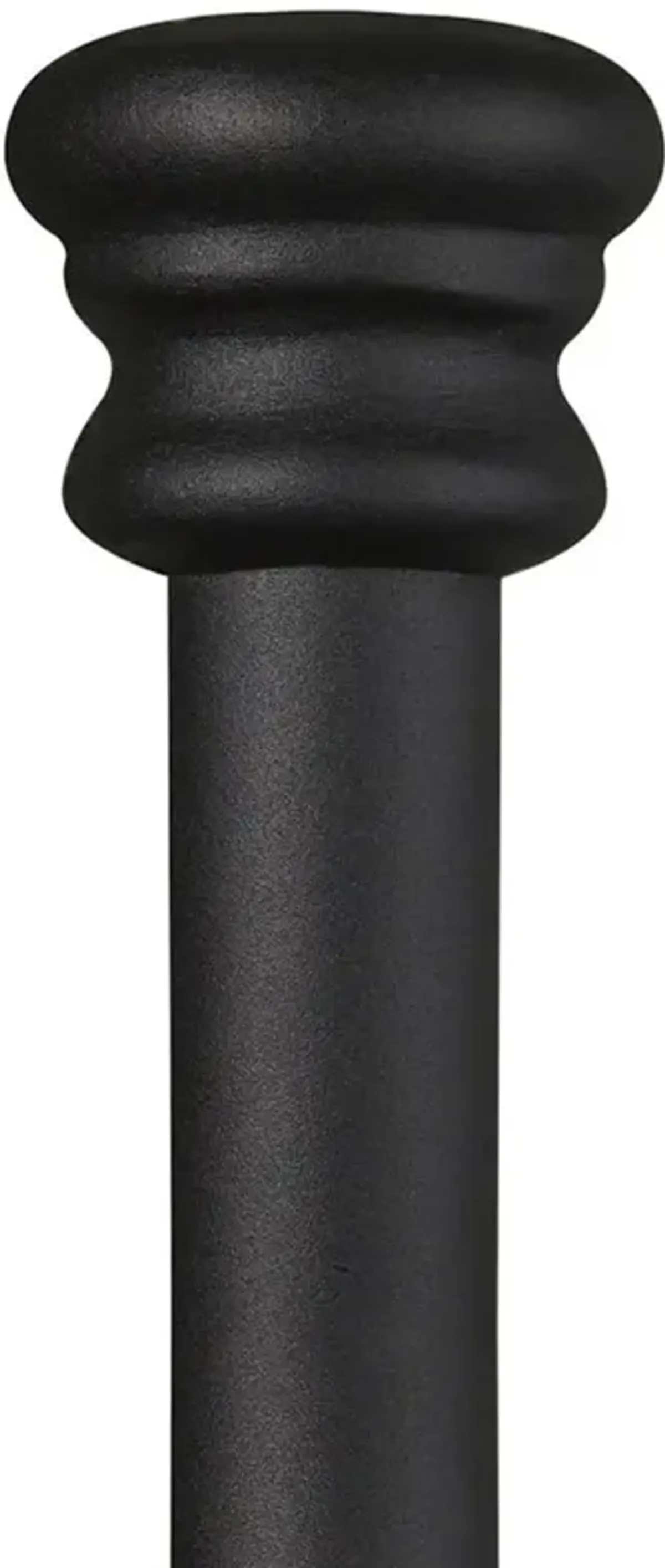 Mileva French Country Matte Black Iron Bed - Queen