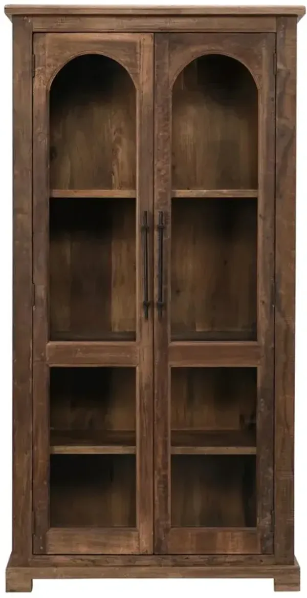 Kiana Rustic Lodge Brown Reclaimed Wood Cabinet