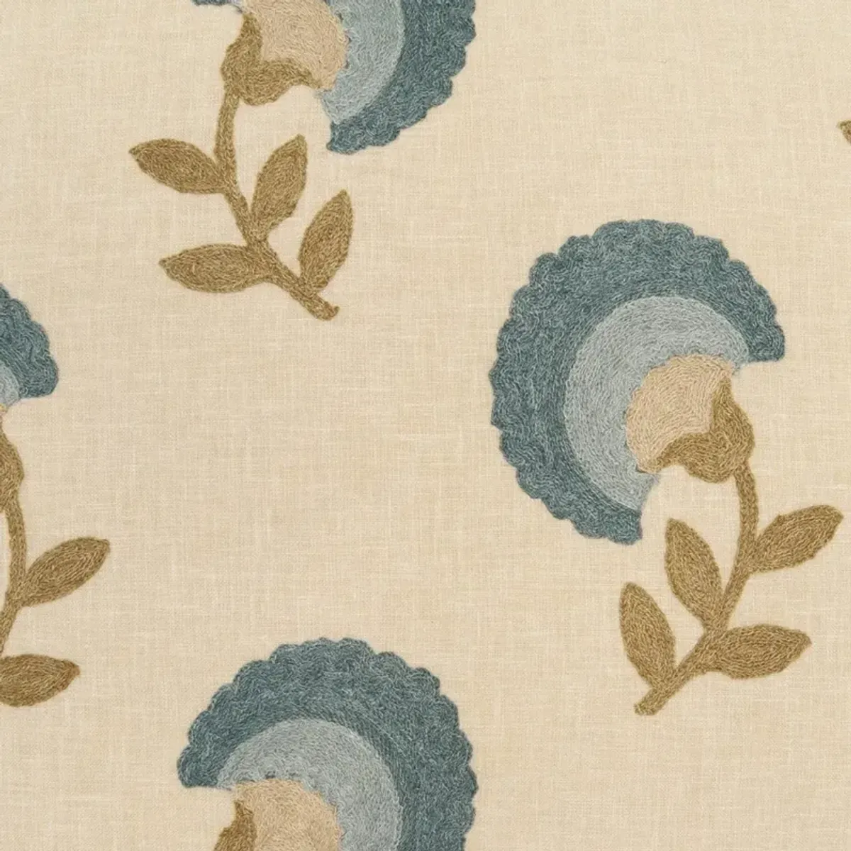 Ophelie Updated Traditional Beige Floral Throw Pillow - 22x22