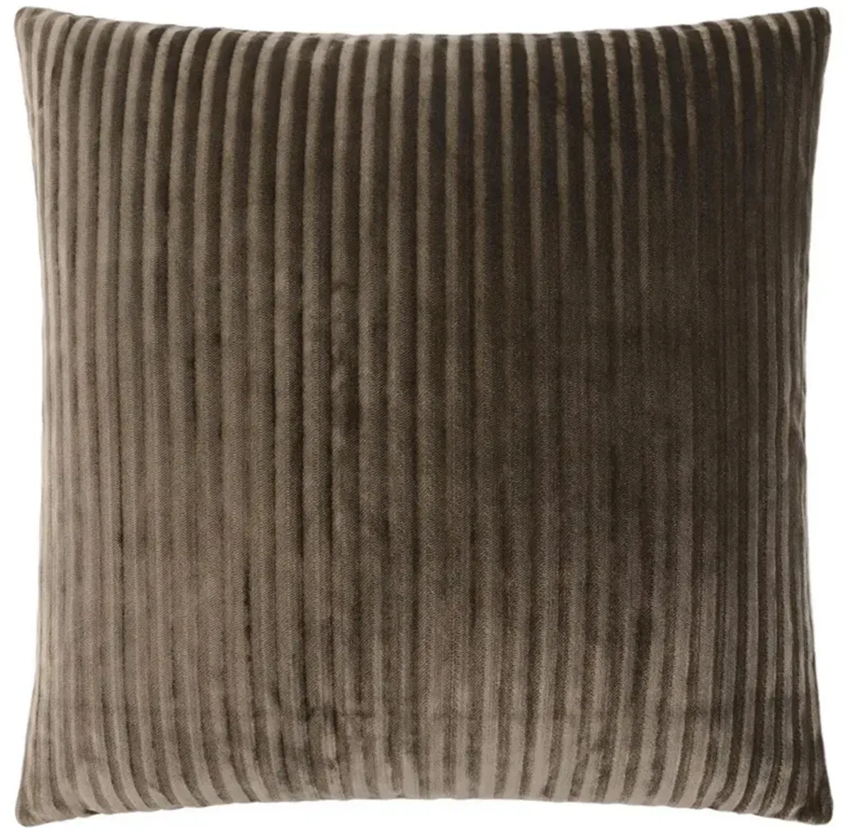 Lavalle Modern Classic Brown Cotton Throw Pillow - 24x24