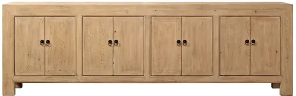 Haruko Rustic Lodge Weathered Natural Pine Wood Sideboard