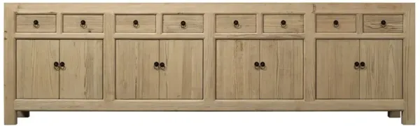 Imani Rustic Lodge Weathered Natural Pine Wood Sideboard