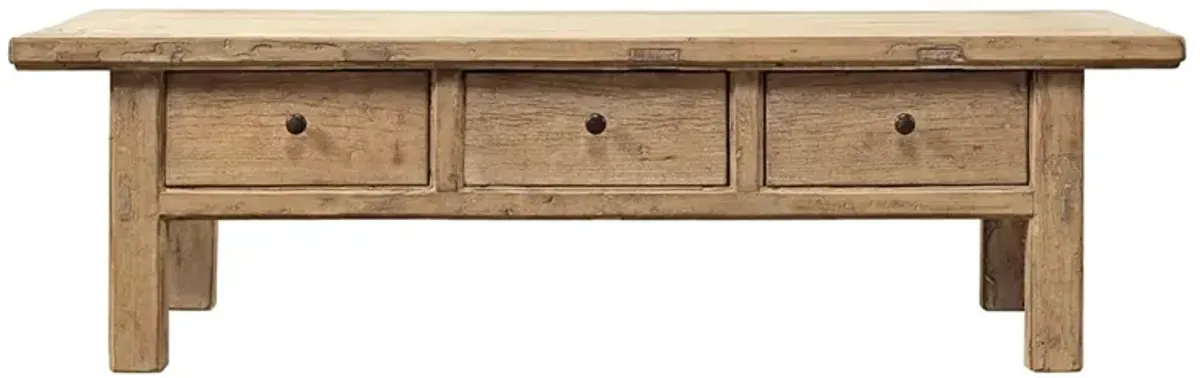 Timea Rustic Lodge Weathered Natural Reclaimed Wood Storage Coffee Tables