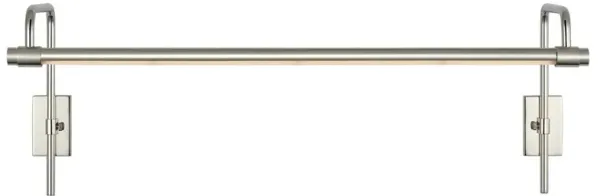 Visual Comfort Kidd Polished Nickel Double Arm Frame Mount Picture Light Sconce - 24"