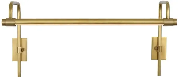 Visual Comfort Kidd Antique Brass Double Arm Frame Mount Picture Light Sconce - 18"