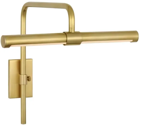 Visual Comfort Kidd Antique Brass Single Arm Brass Frame Mount Picture Light Sconce