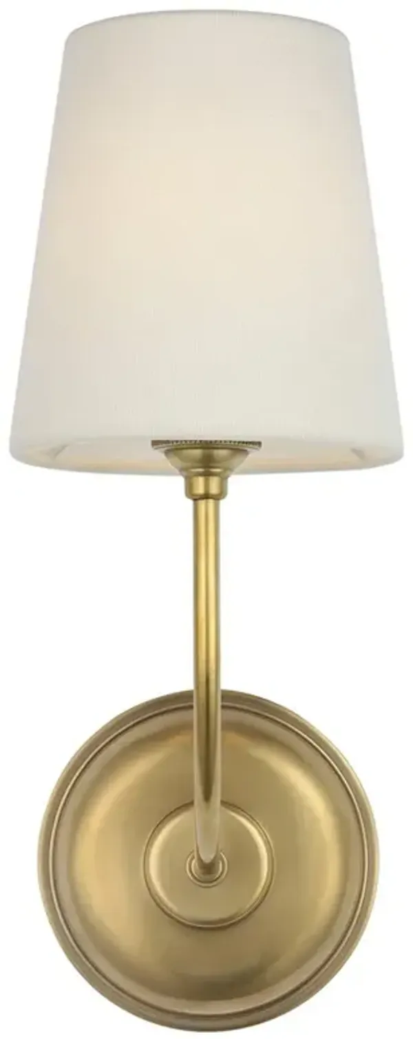 Visual Comfort Vendome Updated Traditional Antique Brass Cordless Single Armed Sconce