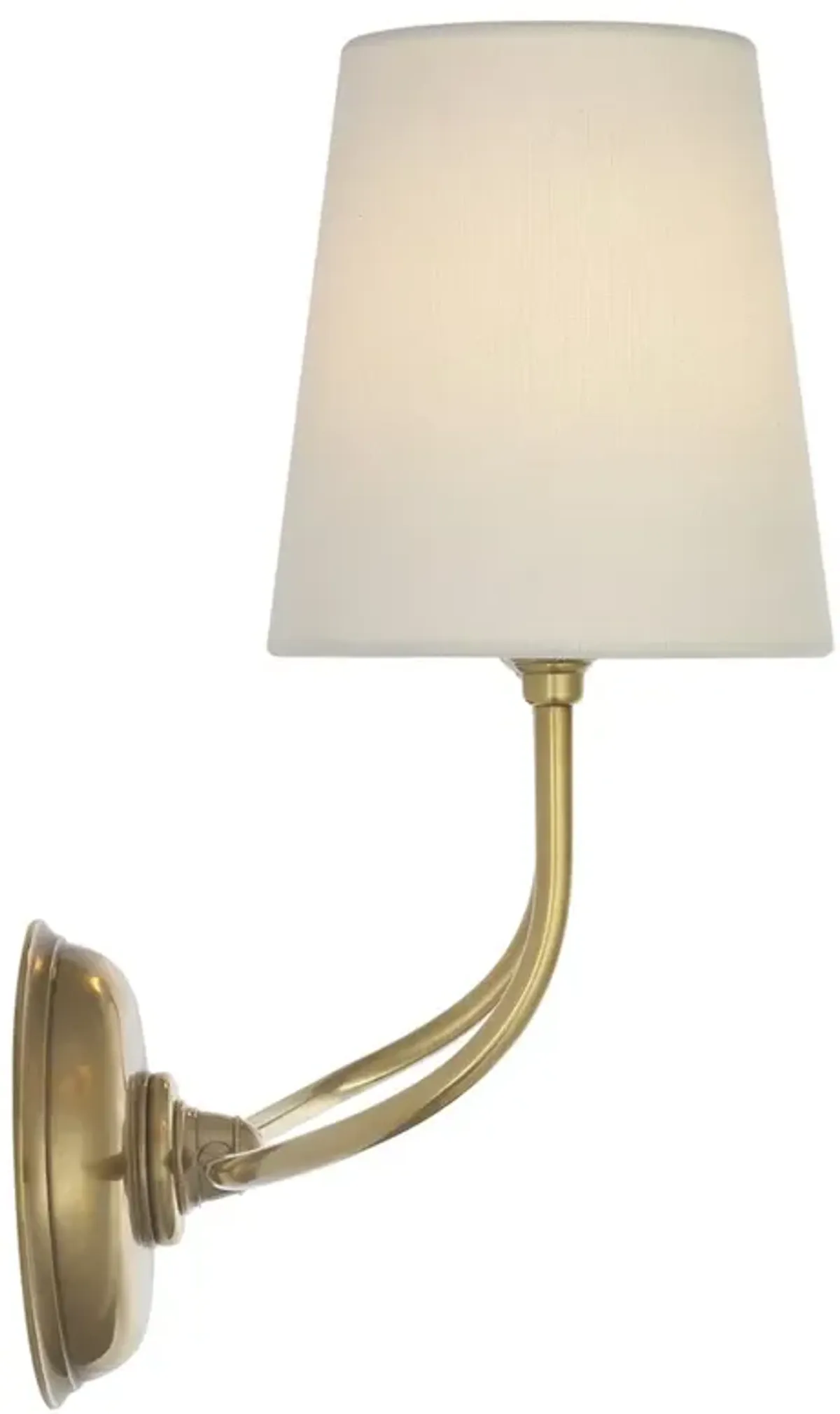 Visual Comfort Vendome Updated Traditional Antique Brass Cordless Double Armed Sconce