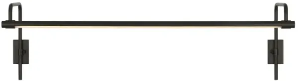 Visual Comfort Kidd Bronze Double Arm Frame Mount Picture Light Sconce - 30"