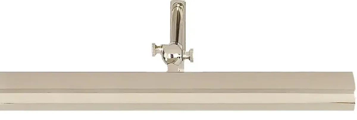 Visual Comfort Frame Makers Traditional Polished Nickel Single Arm Picture Light Sconce - 18"