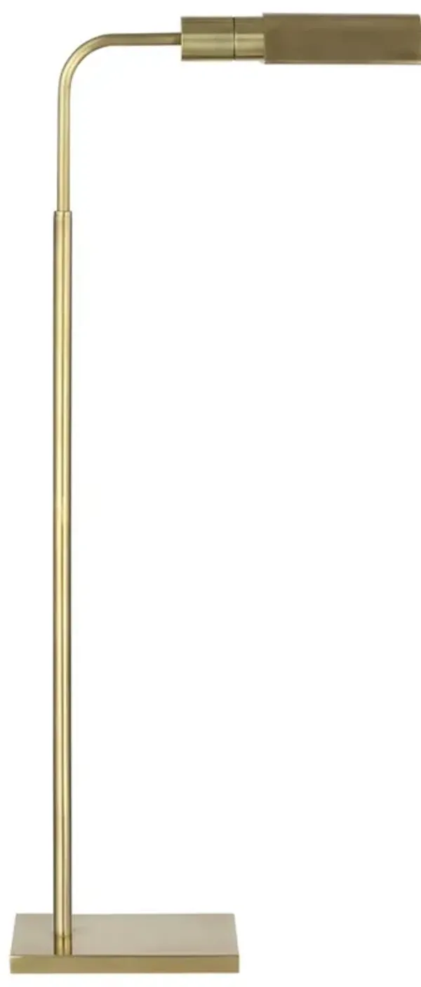 Visual Comfort Studio Modern Classic Antique Brass Cordless Pharmacy Floor Lamp