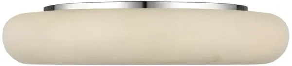 Visual Comfort Formosa Modern White Alabaster Polished Nickel Flush Mount - 22"