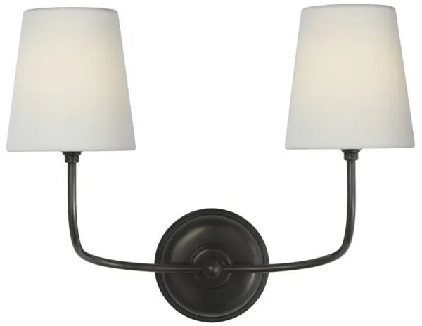 Visual Comfort Vendome Updated Traditional Bronze Cordless Double Armed Sconce
