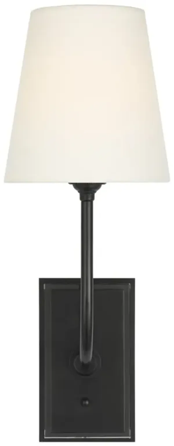 Visual Comfort Hulton Updated Traditional Bronze Cordless Single Armed Sconce