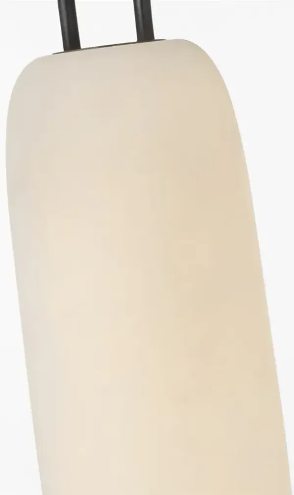 Visual Comfort Formosa Modern White Alabaster Bronze Single Pendant - 11"