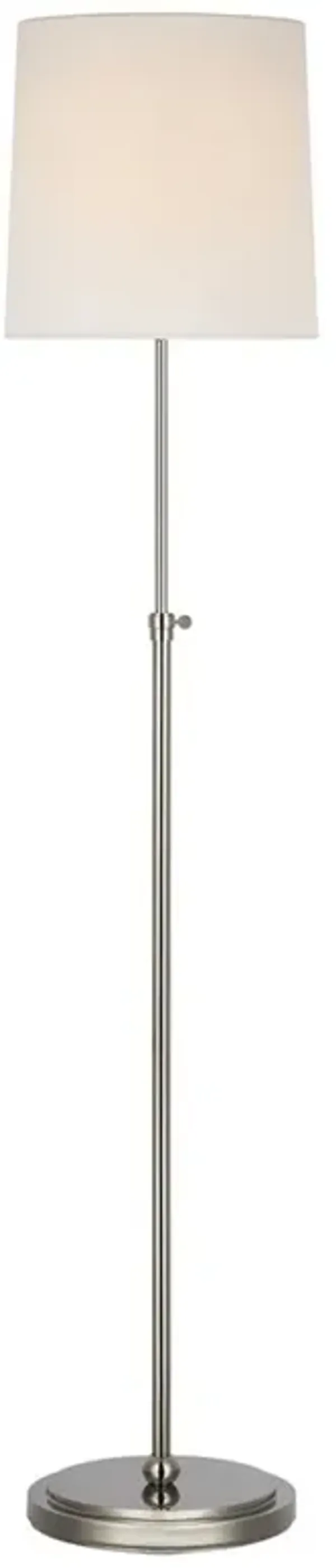 Visual Comfort Bryant Modern Classic Polished Nickel Cordless Floor Lamp