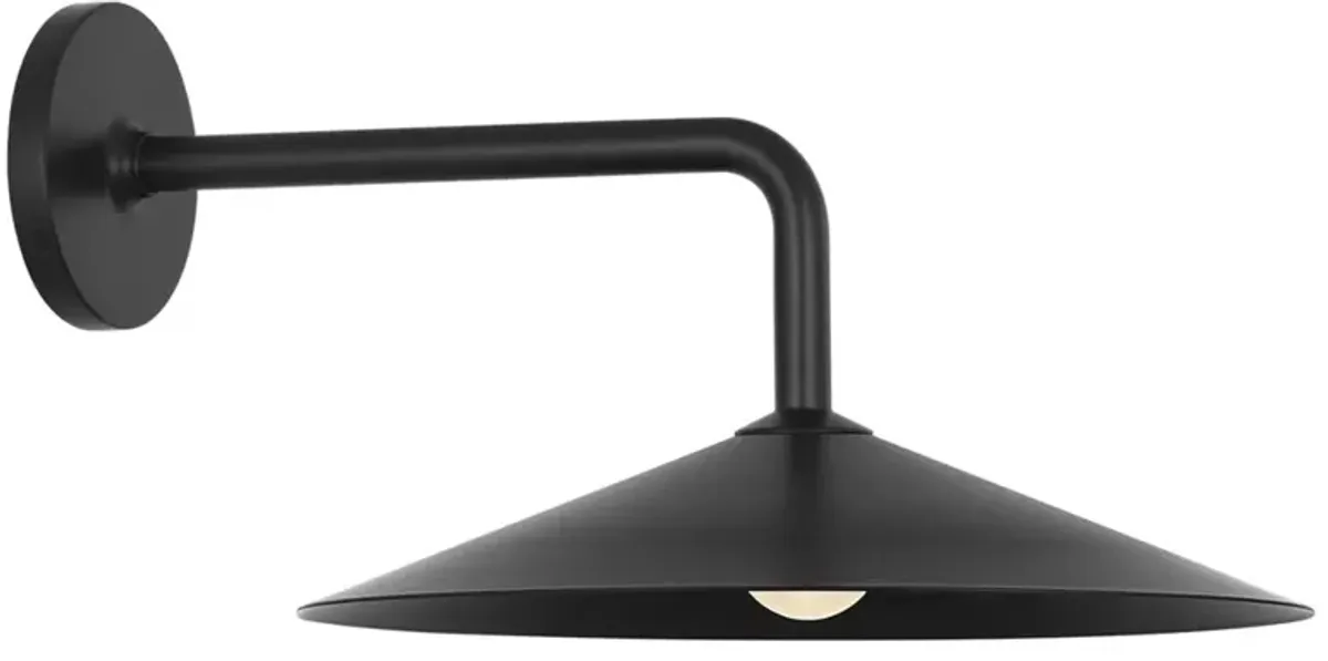 Visual Comfort Ponce Updated Traditional Black Iron Steel Armed Sconce