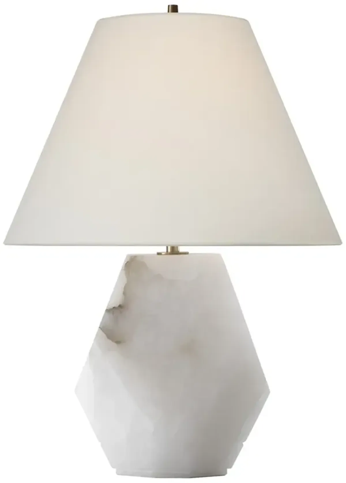 Visual Comfort Anthenee Updated Traditional White Alabaster Table Lamp