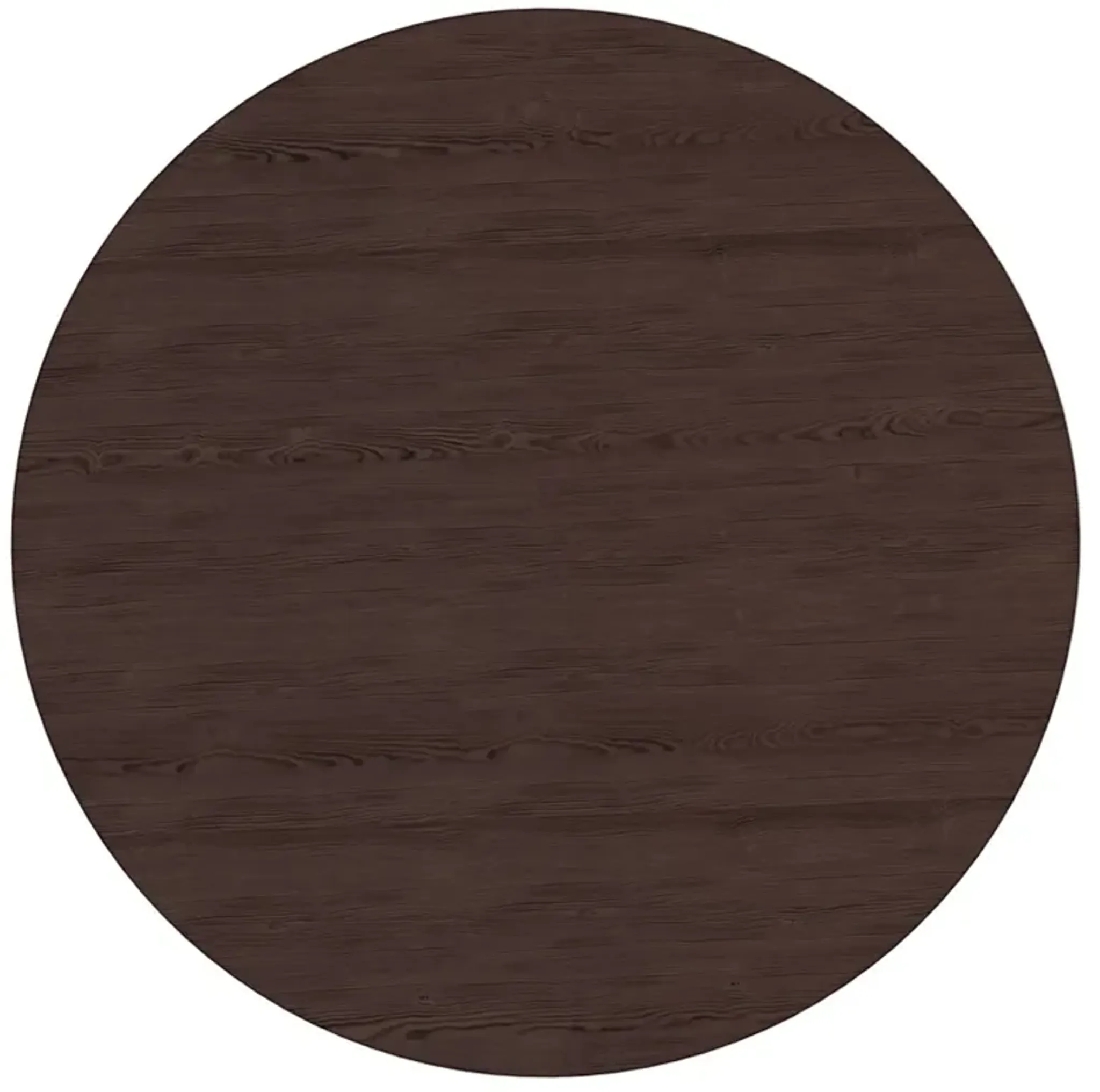 Mabel Modern Classic Brown Oak Round Dining Table - 71