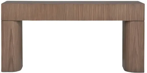 Elias Modern Classic Brown Wood Console Table