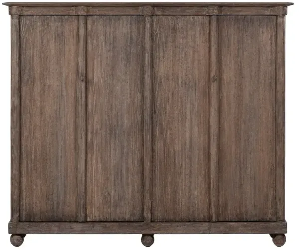 Sonya Rustic Lodge Brown Distressed Pine Media Cabinet - 65"