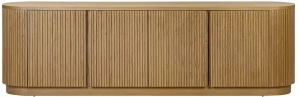 Charlene Rustic Lodge Natural Oak Media Console - 92"