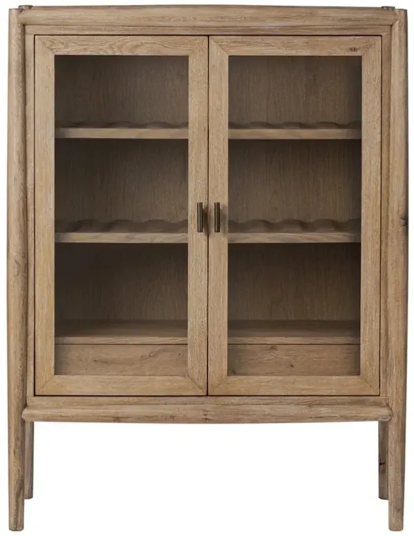 Genesis Updated Traditional Weathered Oak Bar Cabinet
