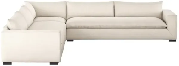 Cee Modern Classic Beige Performance 3 Piece Sectional - 134x134"