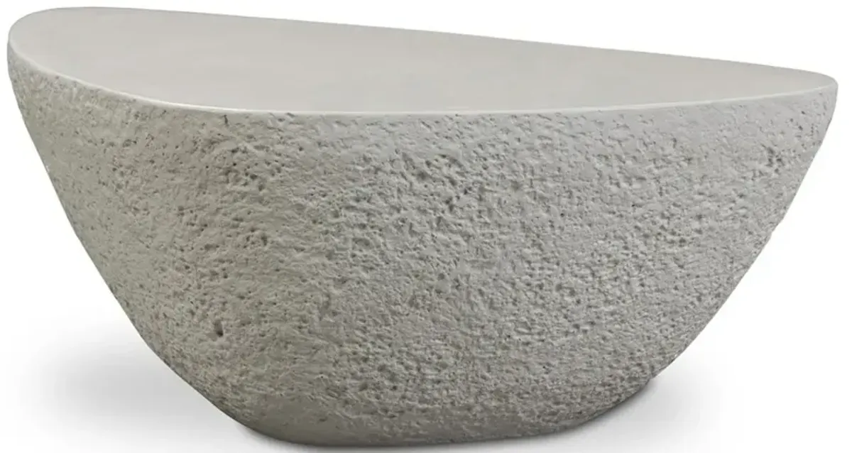 Julia Modern Classic Grey Concrete Outdoor Coffee Table - Small