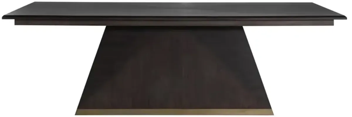 Ferris Modern Classic Forest Black Rectangular Dining Table - 92"