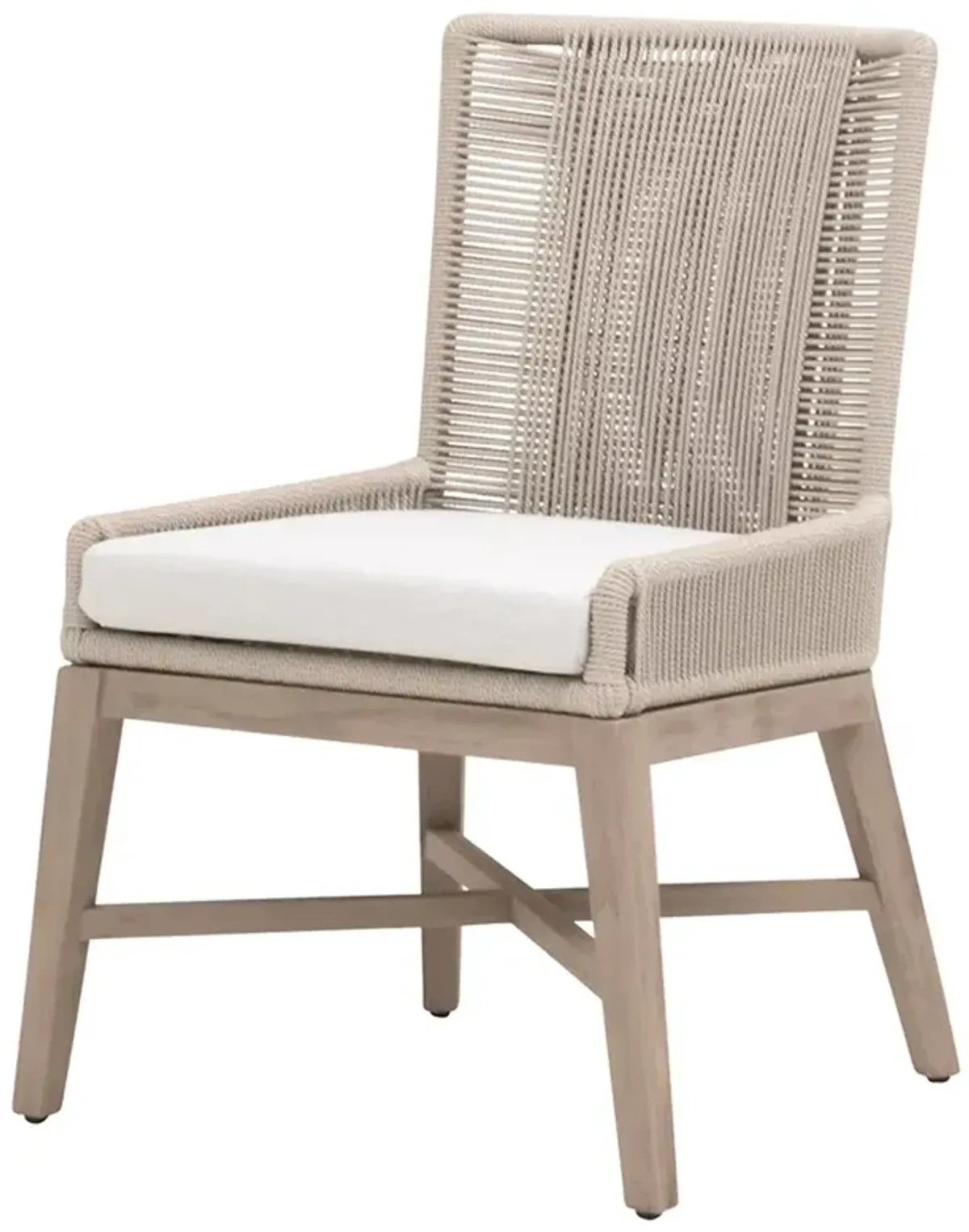 Orla Coastal Cream Performance Outdoor Woven Dining Chair - Set of 2
