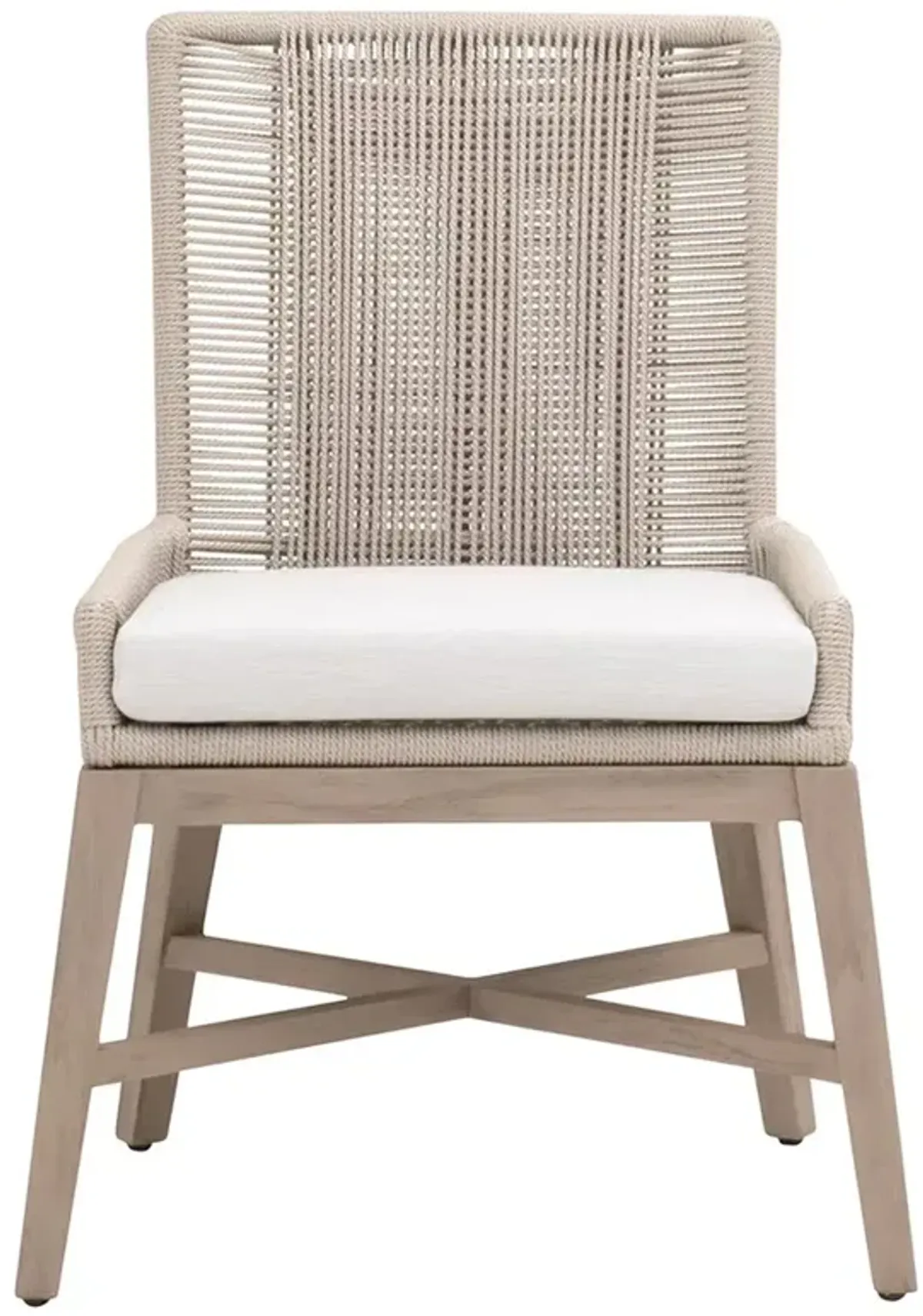 Orla Coastal Cream Performance Outdoor Woven Dining Chair - Set of 2