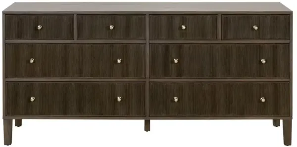 Mira Coastal Beach Dutch Brown Oak Double Dresser
