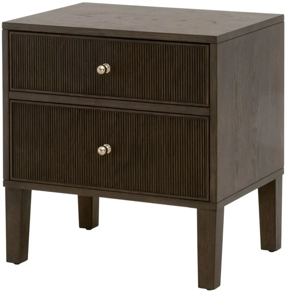 Mira Coastal Beach Dutch Brown Oak Nightstand
