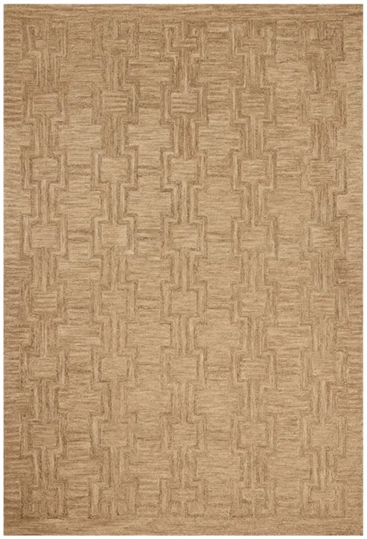 Jovie Coastal Beach Brown Textured Solid Rug - 2'6"x9'9"