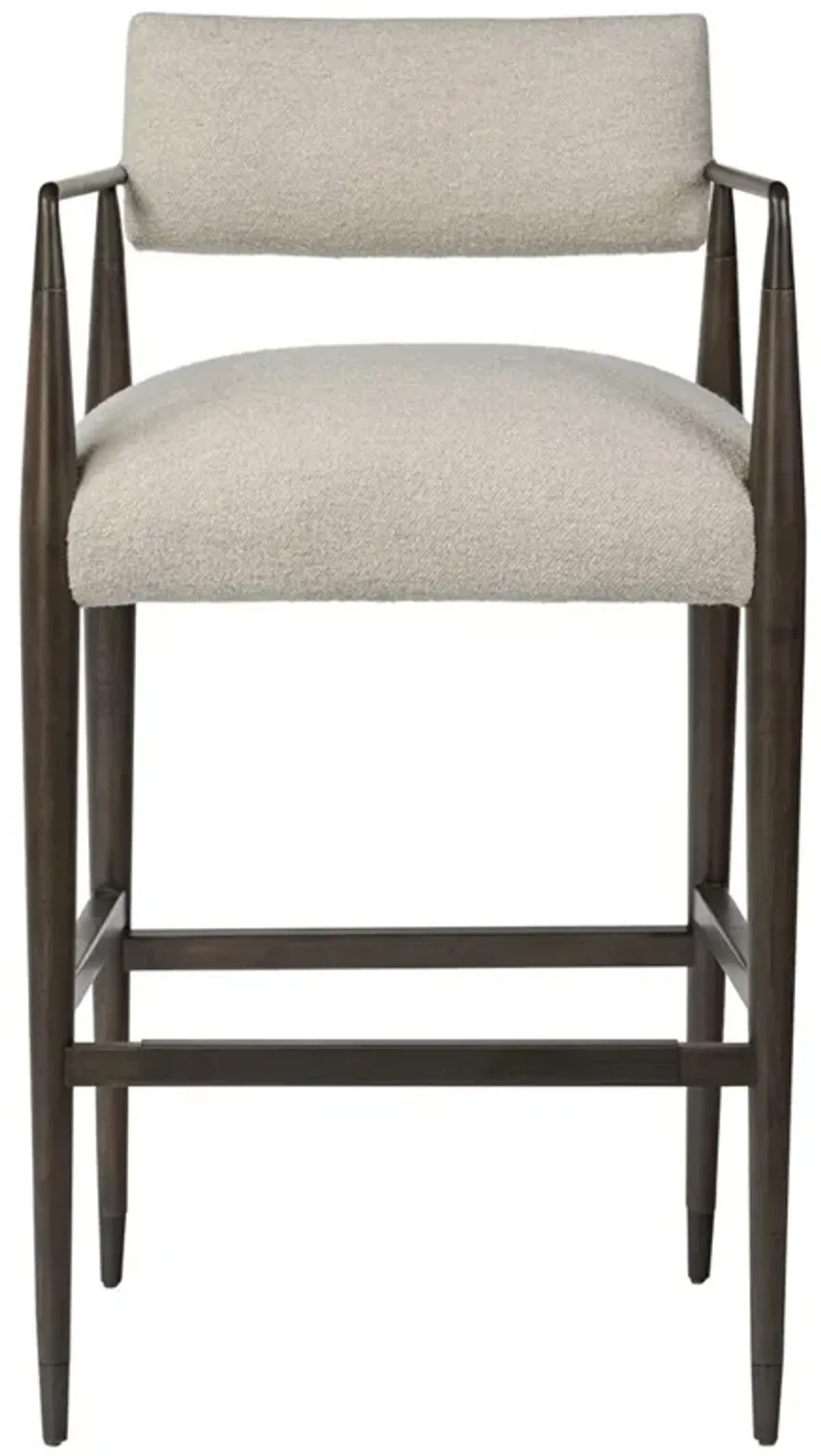 Wally Modern Classic Cream Performance Iron Bar Stool