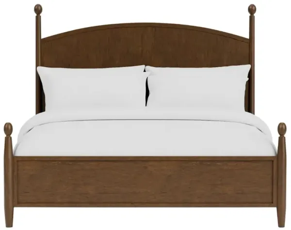 Hearth Updated Traditional Brown Wood Bed - King
